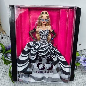 2024 Barbie Signature 65th Anniversary Blue Sapphire Blonde HRM58